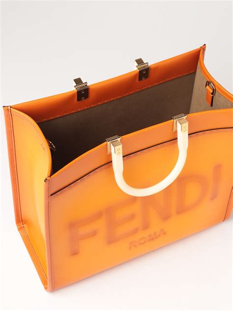 fendi strap you handbags orange|Fendi sunshine tote strap.